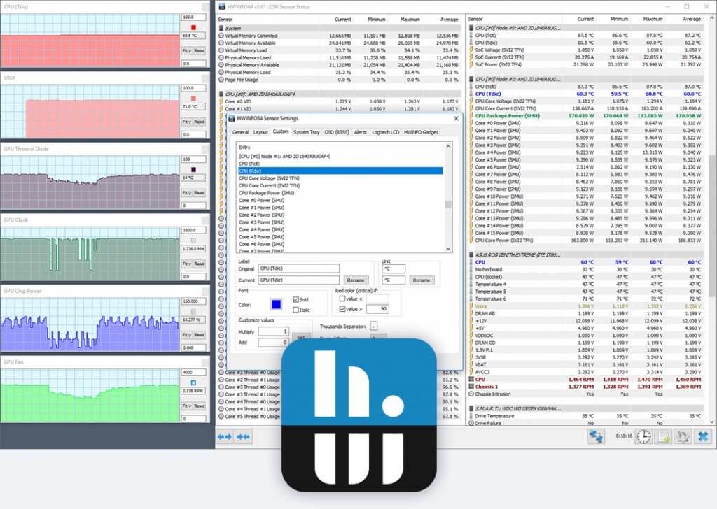 HWiNFO32 screenshot HWiNFO32 screenshot